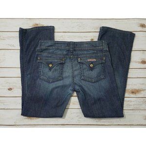 Hudson Slim Straight Medium Wash Blue Denim Cotton Jeans Size 31